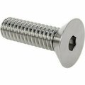 Bsc Preferred 316 Stainless Steel Hex Drive Flat Head Screw 82 Deg Countersink Angle 12-24 Thread Size 3/4 Long 90585A034